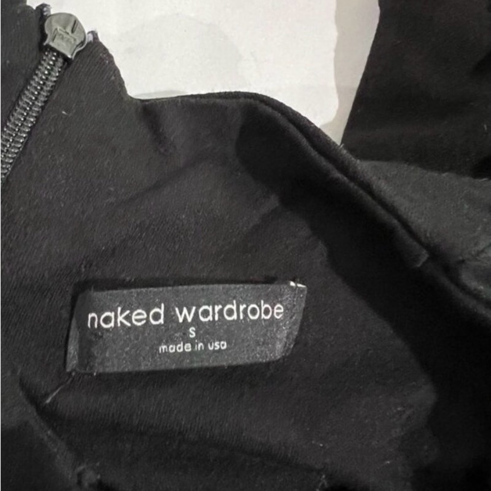 Naked Wardrobe Small mocked neck bodycon Black Long Sleeve Dress - Picture 5 of 5
